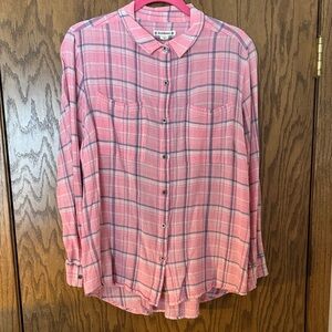 Ruff Hewn Pink Plaid Button-Down Shirt